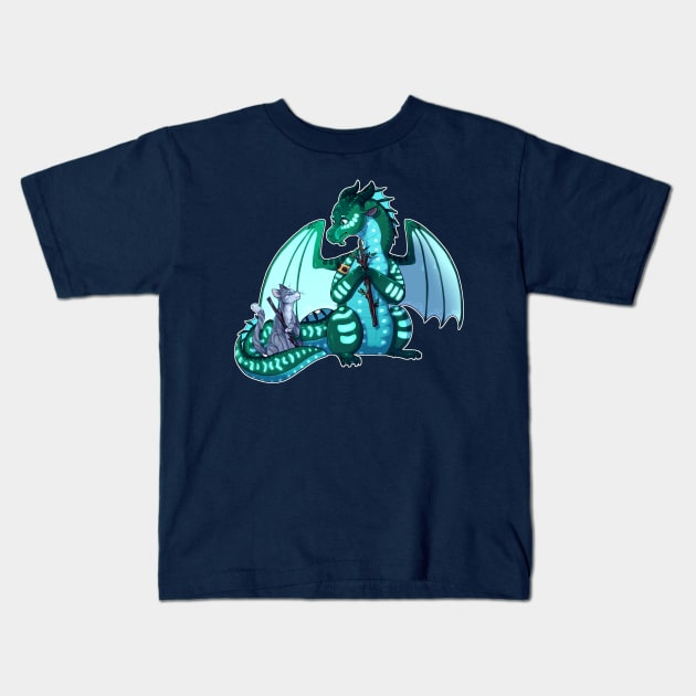 Wings of Fire & Warriors - Turtle and Jayfeather - Stick Bois Kids T-Shirt by Biohazardia